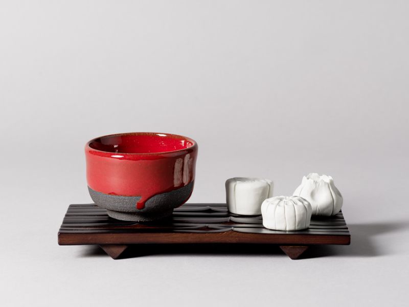 Chawan red